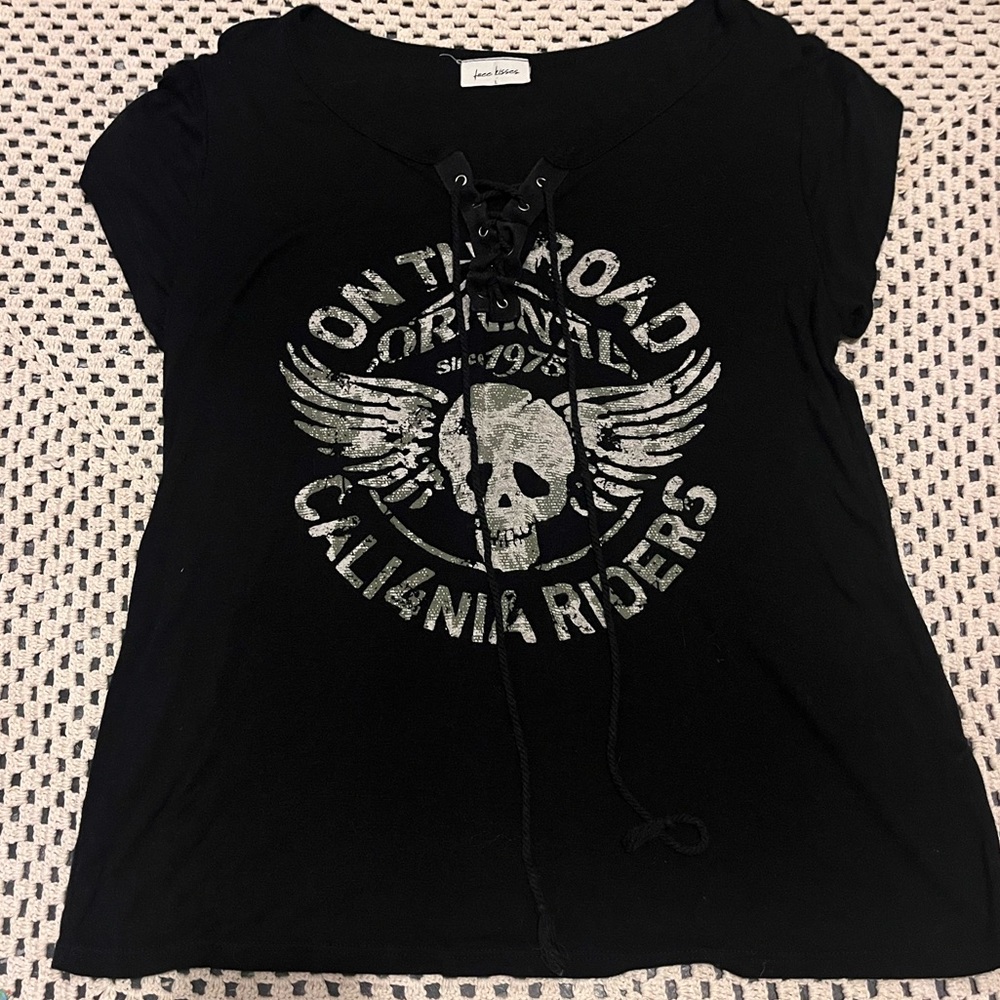 Black Edgy Tee